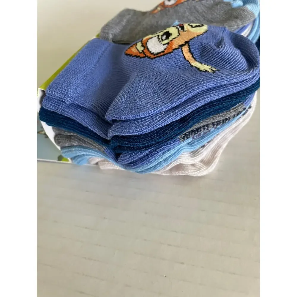 10 PAIRS BLUEY INFANT SOCKS NEW SZ 6-12 MOS